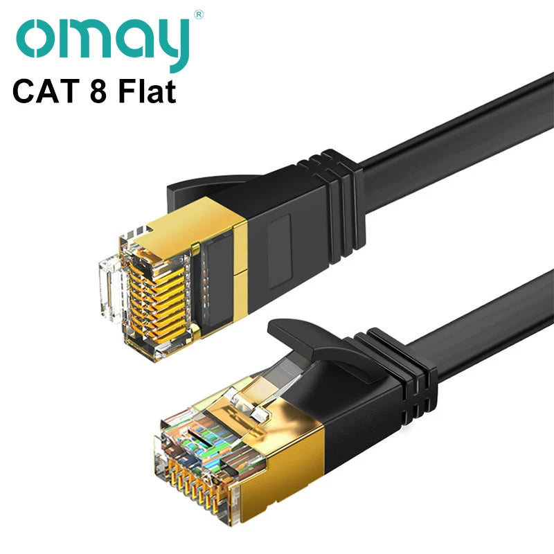 High-Speed Cat8 Ethernet Cable for Gaming and Streaming