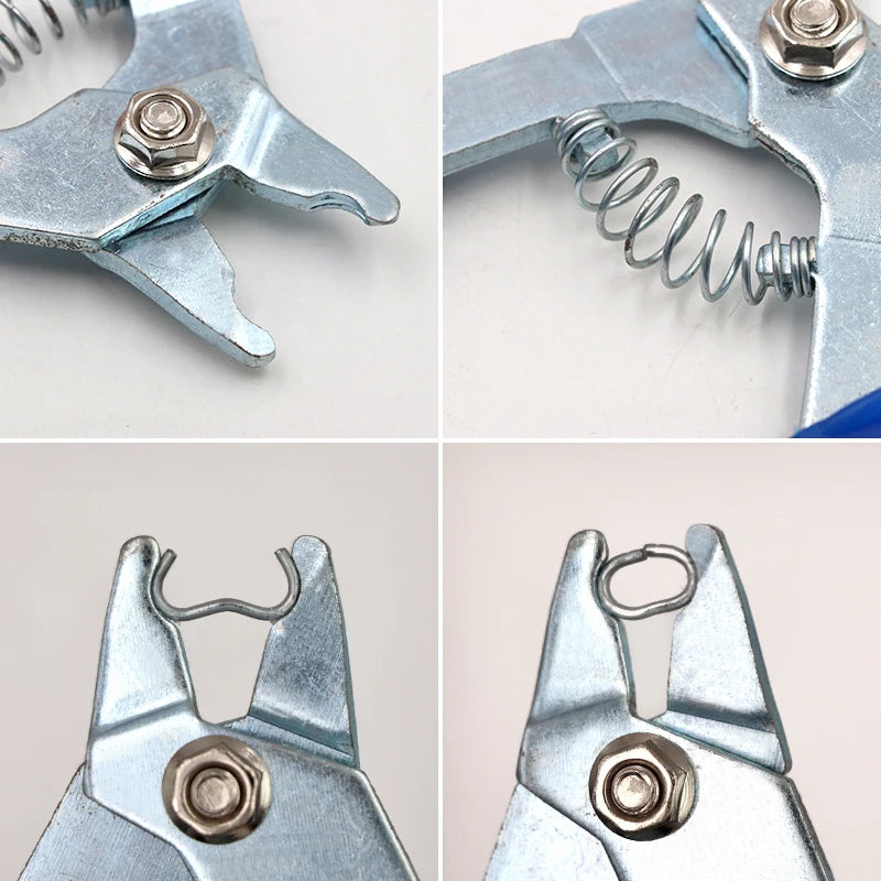 Heavy-Duty Hog Ring Pliers with M-Clips