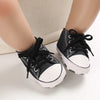 Classic Canvas First Walker Shoes for Babies with Star Print
