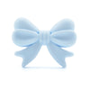 Light blue food-grade silicone crown beads for jewelry making and DIY crafts