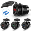 Dual USB Car Charger with LED Voltmeter – Fast Charging 12V/24V