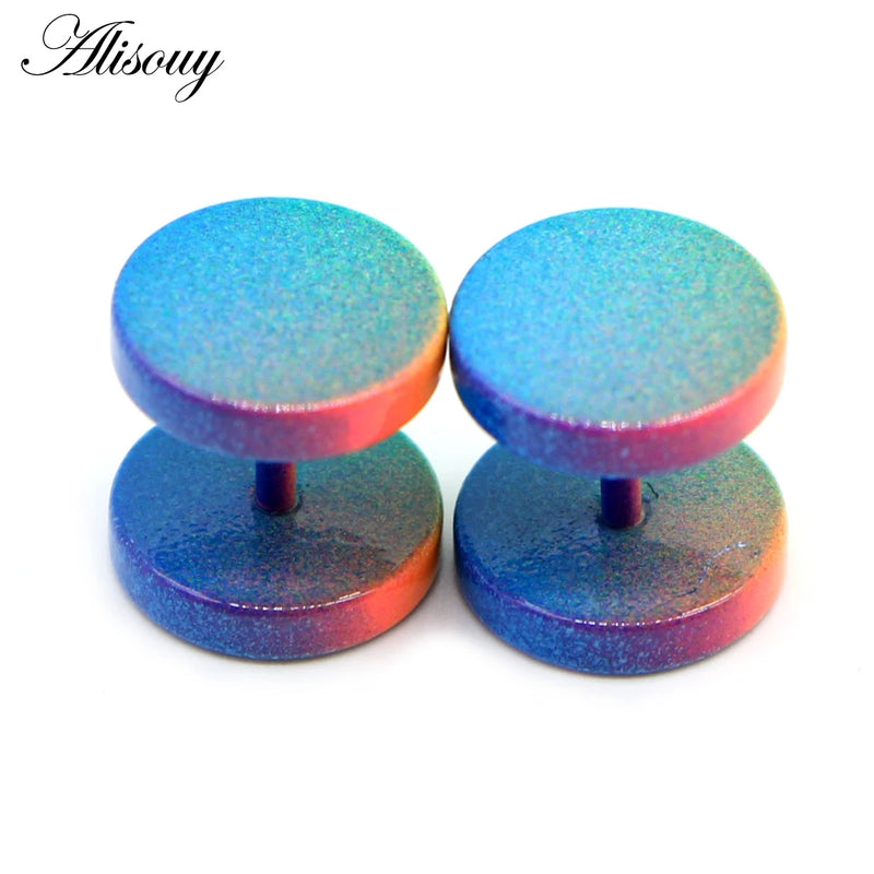 Stainless Steel Fake Gauge Ear Plugs