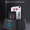 Dual Bay SATA Hard Drive Docking Station with Offline Clone Function