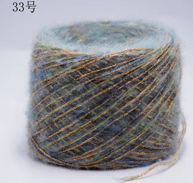 Merino Wool Metallic Yarn with Shimmering Thread – 250g