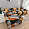 Printed L-Shape Sofa Cover with Elastic Edge