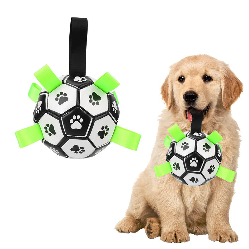 Interactive Fetch Ball with Grab Tabs for Dogs