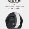 Black and silver DOT-approved modular flip-up motorcycle helmet with cotton lining and ABS material