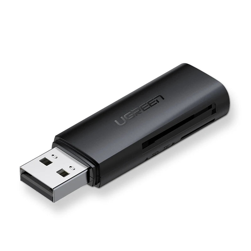 4-in-1 USB 3.0 Card Reader with USB-C Adapter