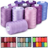1000 Yard Polyester Sewing Thread Spools — 10 Color Pack