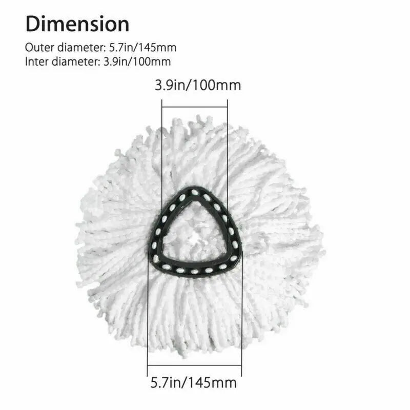 Replacement Microfiber Mop Head for Spin Mops