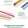Triangular Scale Ruler 30cm – 6 Precision Scales for Drafting & Architecture