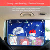Cartoon Car Sunshade Curtain with Storage Pocket