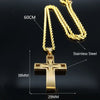 Goldenes Edelstahlkreuz-Anhänger