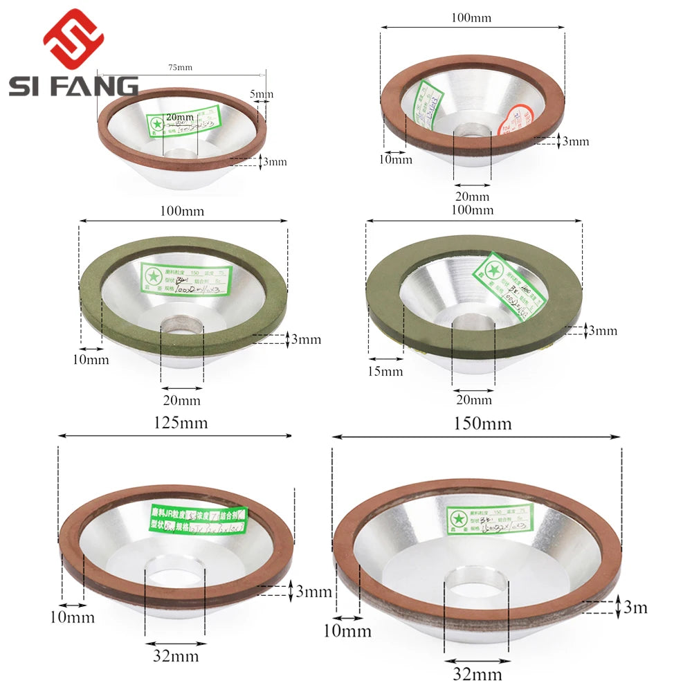 Resin Bond Diamond Cup Grinding Wheel for Carbide and Metal