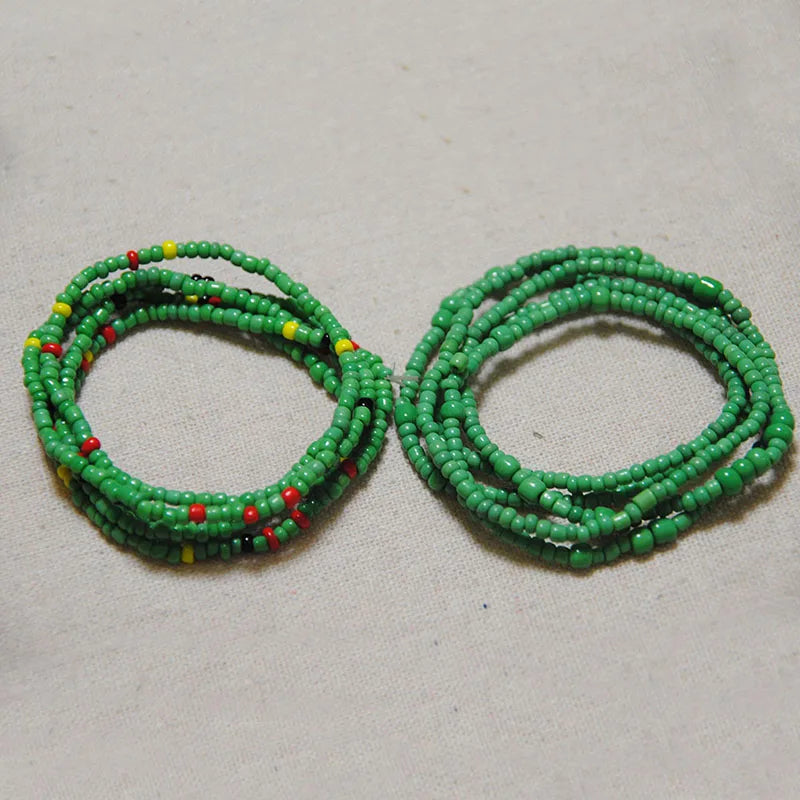 Colorful Elastic Belly Bead Chain Set for Women