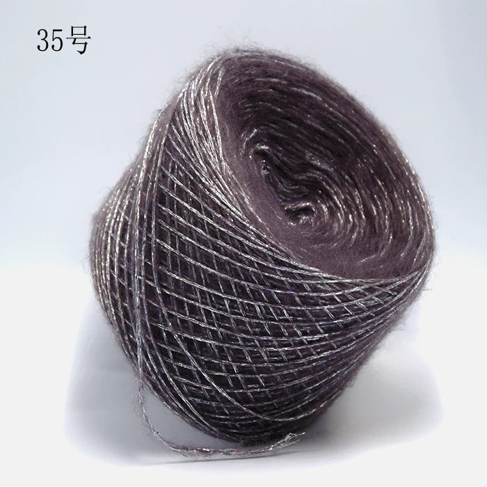 Merino Wool Metallic Yarn with Shimmering Thread – 250g