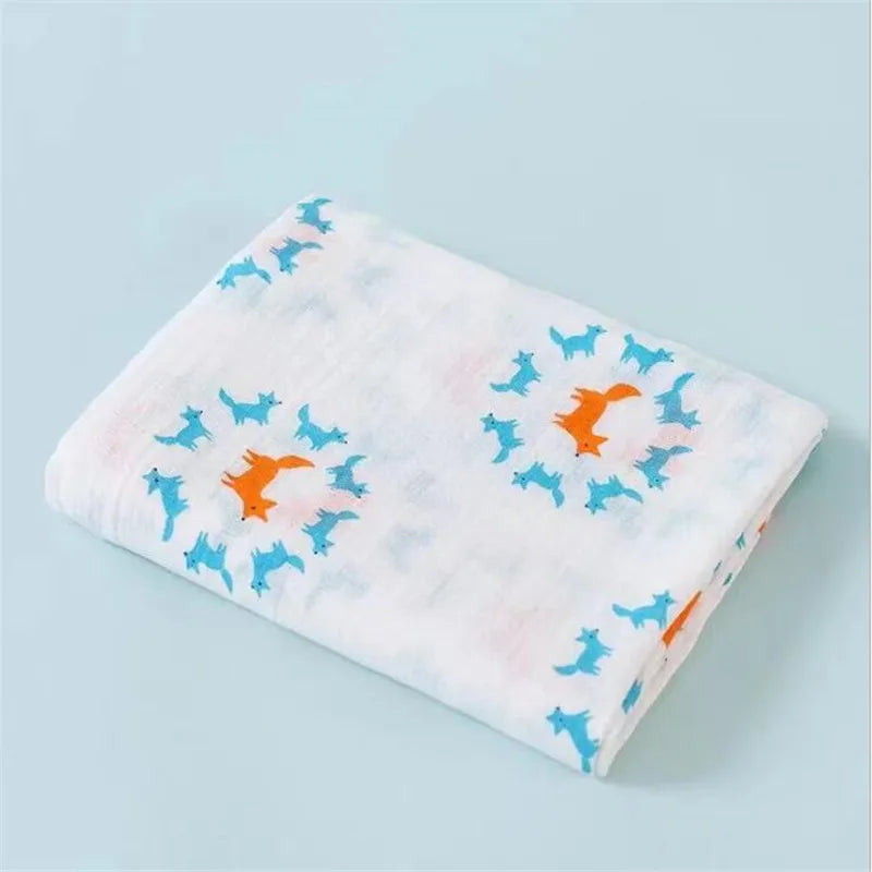 Super Soft Cotton Muslin Baby Swaddle Blanket