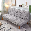 Stretchable Sofa Cover with Geometric Pattern for Futon Seats