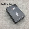 Ultra-Slim Aluminum Cigarette Case with Laser-Engraved Wolf Design