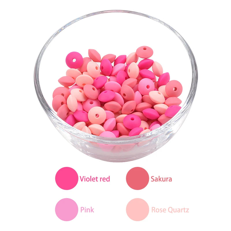 12mm Food-Grade Silicone Beads for DIY Jewelry and Crafts