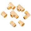 Brass BSP tee pipe fitting for water, oil & gas connections in various angles
