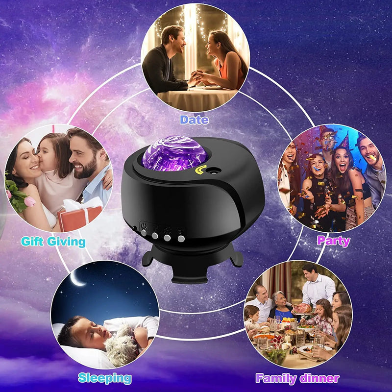Aurora Galaxy Projector with Bluetooth Speaker