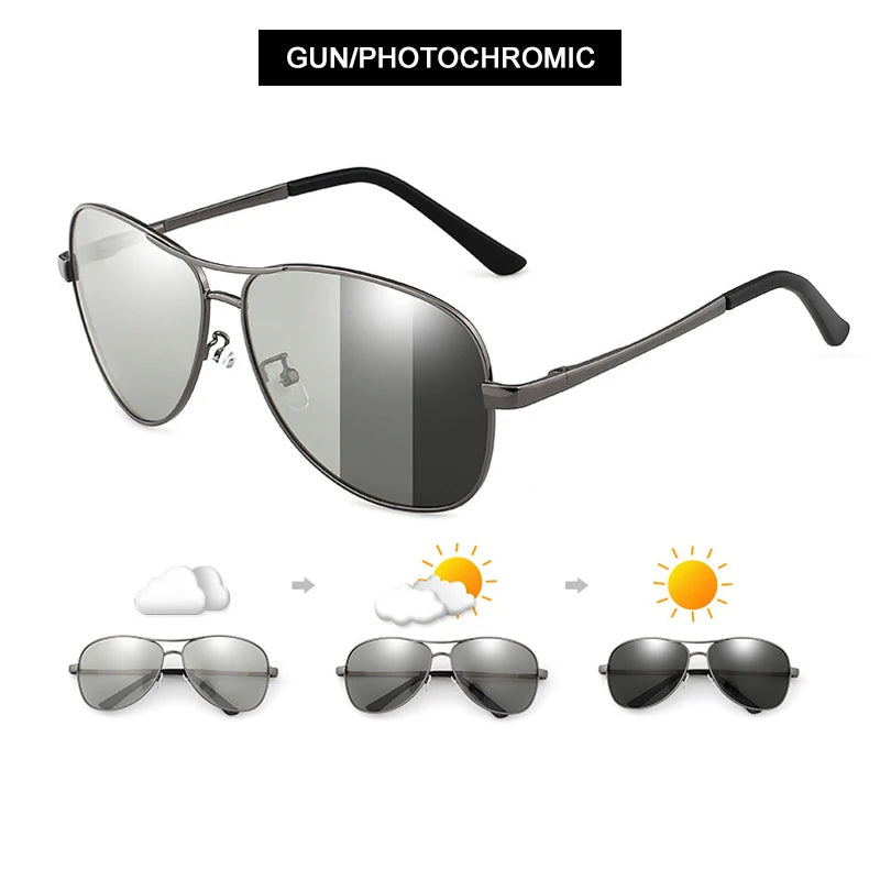 Classic Pilot Photochromic Sunglasses