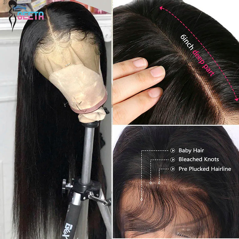 Bone Straight HD Lace Frontal Wig