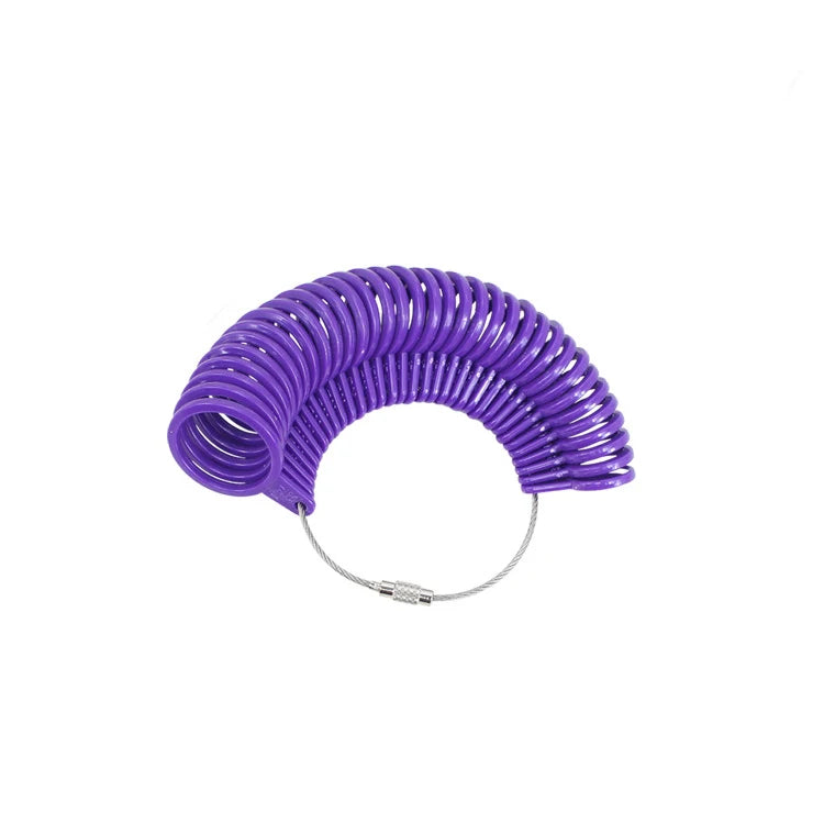 Plastic Ring Sizer Measuring Tool Set with Mandrel Stick