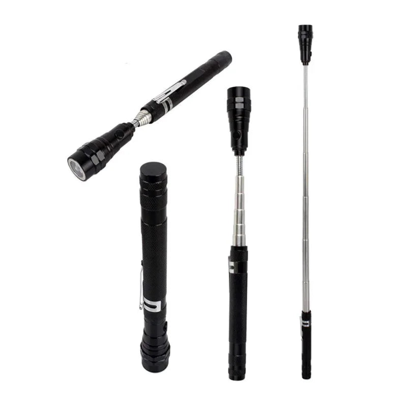 Magnetic Pickup Tool with LED Light — Telescopic & Flexible