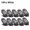 Ten white universal LED side marker and clearance lights for vehicles