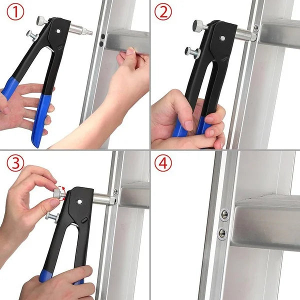 150-Piece Rivet Nut Kit with Gun and Mandrels