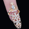 Crystal Crown Bowknot Nail Ring