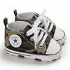 Classic Canvas First Walker Shoes for Babies with Star Print