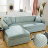 Printed L-Shape Sofa Cover with Elastic Edge
