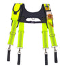 Fluorescent green Y-type tool belt suspenders with adjustable straps
