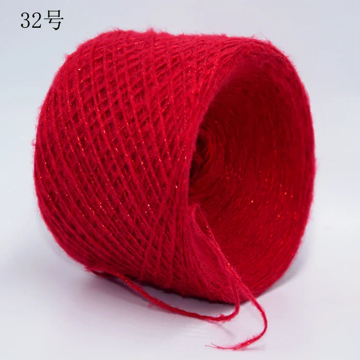 Merino Wool Metallic Yarn with Shimmering Thread – 250g
