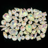Mixed Shape Glass Rhinestones with Silver Claw Settings
