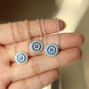 925 Sterling Silver Evil Eye & Hamsa Pendant Necklace