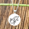 Cartoon Axolotl Glass Pendant Necklace
