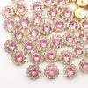 Gold Claw Sunflower Rhinestones for Sew-On Crafts