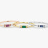 925 Sterling Silver Ring Set with Gemstone Accents