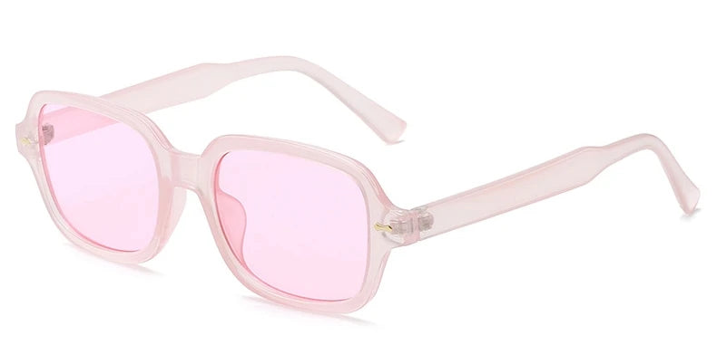 Vintage Yellow Square Sunglasses