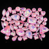 Mixed Shape Glass Rhinestones with Silver Claw Settings