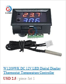 Mini LED Digital DC Voltmeter 0-100V with Three Color Options