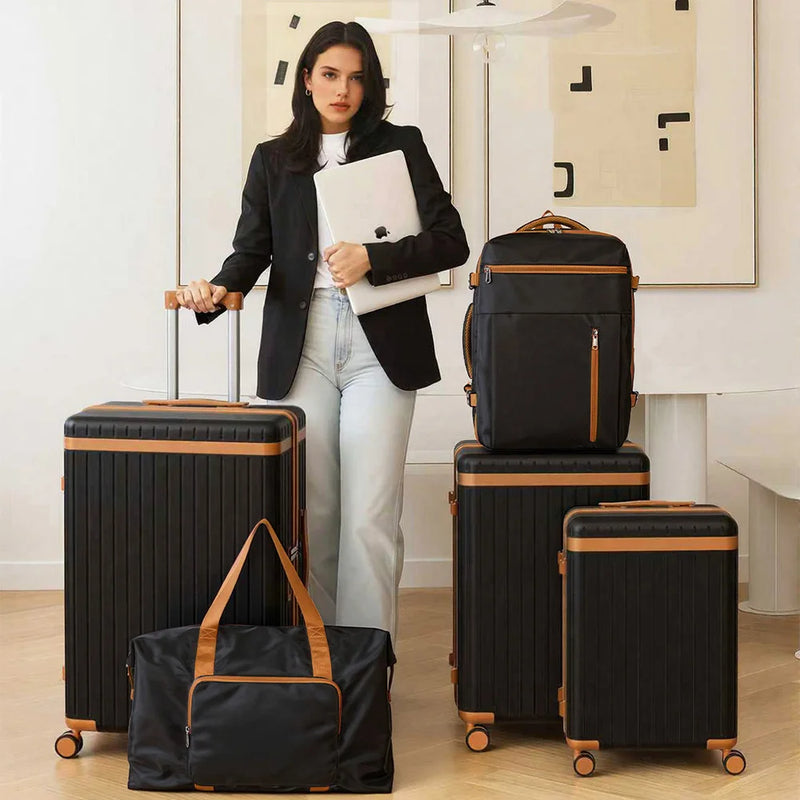 Lightweight Hard Shell Luggage Set with TSA Lock