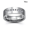Geometric CZ Couple Ring Set