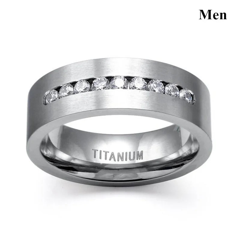 Geometric CZ Couple Ring Set