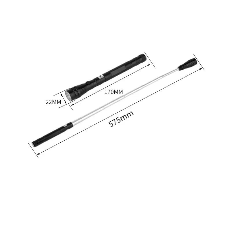 Magnetic Pickup Tool with LED Light — Telescopic & Flexible
