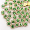 Gold Claw Sunflower Rhinestones for Sew-On Crafts